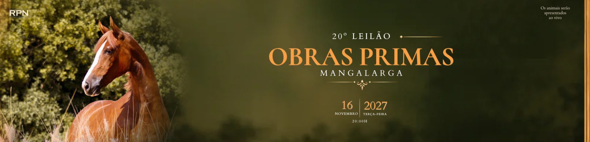 Slide 20° LEILÃO OBRAS PRIMAS MANGALARGA
