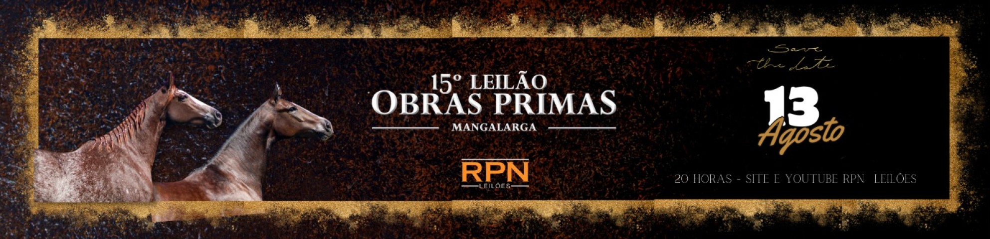 Slide 15° LEILÃO OBRAS PRIMAS MANGALARGA (LEILÃO VIRTUAL)