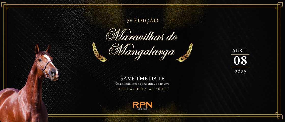 Slide 3° MARAVILHAS DO MANGALARGA (LIVE STREAM)